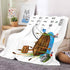Fishing Baby Milestone Blanket with Birth Stat Sign, Gone Fishing Baby Growth Chart Monthly Blanket, Watch Me Grow Fishing Boat Baby Nursery for N...