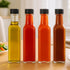 WERTIOO Hot Sauce Bottles 18-Pack 8.5oz Glass Bottles with Caps - Square Hot Sauce Containers for Homemade Chili Oil, Vinegar, BBQ - Empty for Liq...