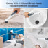 KALIMO 4 in 1 Electric Cleaning Brush with 4 Interchangeable Heads Mini Wireless Portable Sonic Scrubber Electric Spin Oscillating Power Tool for ...