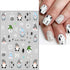 JMEOWIO 4 Sheets Christmas Glitter Nail Art Stickers Decals Self-Adhesive Pegatinas Uñas Snowflake Xmas Winter Holiday Santa Cute Nail Supplies Na...