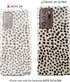 BURGA Phone Case Compatible with Samsung Galaxy Note 20 Ultra - Hybrid 2-Layer Hard Shell + Silicone Protective Case -Black Polka Dots Pattern Nud...