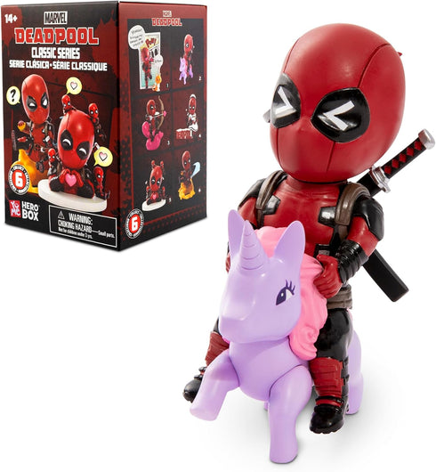YuMe Deadpool Classic Series Hero Box - Blind Box, 2" to 4" Collectible Toy Figurines, Marvel Superhero Movie Inspired Toy Figure Set, Fun Gifts f...