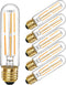 6 Pcs E26 T10 LED Tubular Light Bulbs, Daylight White Edison Bulb 4000K 6W Dimmable T10 Led Bulb for Pendant Lights, Lamps, Outdoor Long Light Bul...