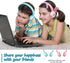SIMOLIO Wired Headphones for Kids with Mic & Share Port, 75dB/85dB/94dB Volume Limit Children Headphone with Portable Bag for School/Travel, Sturd...