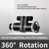 10mm Push to Connect Ball Valve Union Air Flow Control Valve Quick Connect Tube Fittings Pneumatic Valve Air Hose Fittings 5pack...