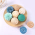 9pcs 3.5Inch Fall Decorative Ball Orb Rattan Ball Rattan Woven Orbs Spherical Bowl and Vase Filler for Home Party Wedding Display Decor Props...