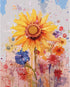 Tucocoo Sunflower Paint by Number for Adults Beginner, DIY Digital Oil Painting Kits on Canvas with Brushes and Acrylic Pigment, Beautiful Blossom...