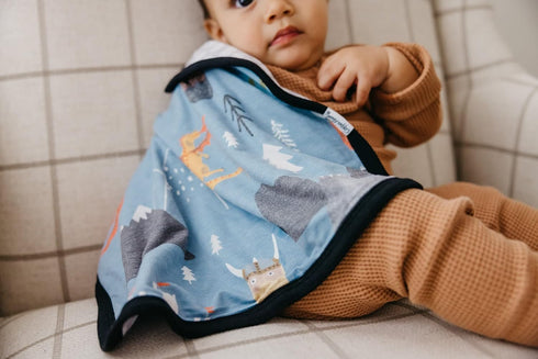 Copper Pearl Baby Security Blanket Set of 2 - Portable Size for Self-Soothing On-The-Go, Ideal Baby Blankets for Boys and Girls, Ultra-Soft, and G...