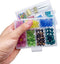 Plastic Organizer Box with Dividers - 2 PCS Small Plastic Container with Compartments, 6 Compartment Storage Box, Plastic Travel Organizer Box, Cr...