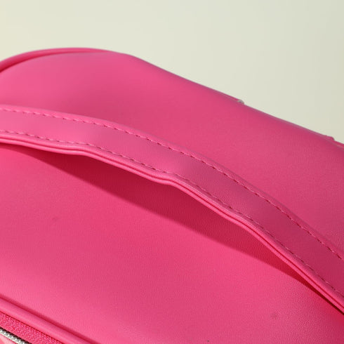 MINISO Barbie Barrel Cosmetic Bag Large Capacity Travel Makeup Bag with Handle for Women Ladies Grils Zipper Pouch Makeup Organizer...