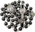 TALISMAN4U CATHOLIC ROSARY NECKLACE Black Hematite Beads Saint St Benedict Medal & Cross Gift Box...