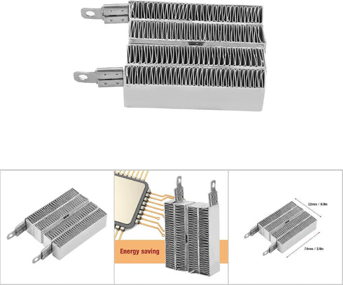 PTC Heating, Electric PTC Heater Heating Heater Kit Thermostatic Insulated PTC Ceramic Air, Space Heater Accessories (12V 70W)...