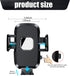 1 PC Car Phone Holder with Silicone Gasket, Shockproof Waterproof Plastic Vehicle Smartphone Mount for 1.96In to 3.54In Equipment, Universal Autom...