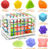 AiTuiTui Montessori Baby Toys for 1 Year Old Boy Girl Gifts, Shape Sorter Baby Toys 6 12 18 Months Early Learning Sensory Bin with 3 Soft Textured...