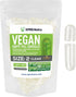 XPRS Nutra Size 2 Empty Capsules - 100 Clear Empty Vegan Capsules - Vegetarian Empty Pill Capsules - DIY Vegetable Capsule Filling - Veggie Pill C...