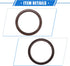 2 Pcs Engine Crankshaft Oil Seal Compatible for Toyota Sienna 1998-2015, Durable Rubber Brown Oil Seal...
