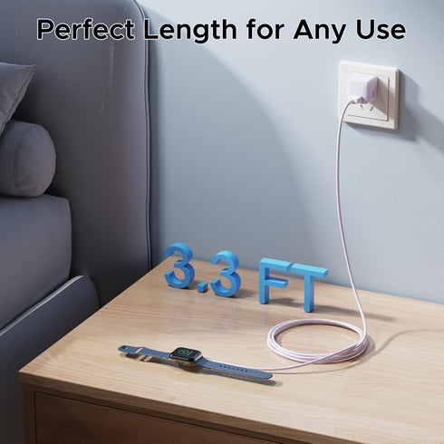 ???????? ???????????????? Wireless iWatch Charger Compatible with Apple Watch Charger USB Magnetic Charging Cable Portable Fast Charger Cord for i...