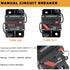 STETION 100 Amp Circuit Breaker Trolling with Manual Reset Car Marine Trolling Motors Boat ATV Manual Power Protect for Audio System Fuse 12V-48VD...