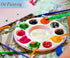 22 PCS Paint Tray Palettes for Kids, Plastic Paint Pallet with 10 Wells, Acrylic Artist Paint Tray Palette for Kids, Students to Acrylic Oil Water...