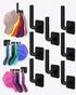 Hat Rack for Hat Storage (8-Pack), Multi-purpose Hat Organizer, Strong Adhesive Hat Hooks for Wall Hat Organizer for Baseball Caps, Two Mounting O...