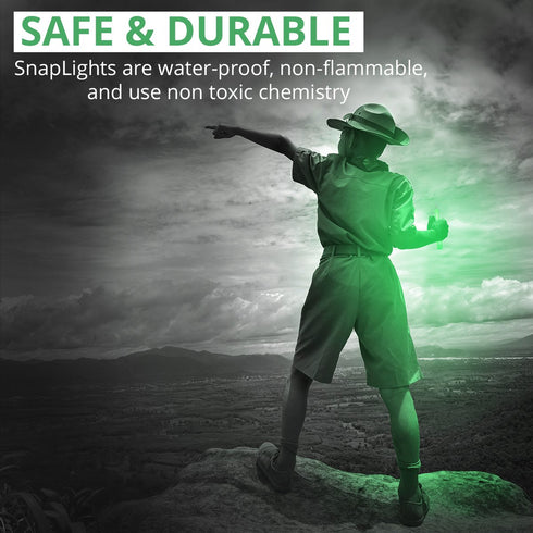 Cyalume Glow Sticks Military Grade Lightstick - Premium Green 6” SnapLight Emergency Chemical Light Stick with 12 Hour Duration , 10 Pack...
