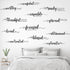 Epakh 2 Sheets Motivational Wall Stickers Decor Black Inspirational Wall Decal Art Inspirational Quote Stickers Vinyl Positive Wallpaper for Livin...