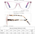 4 Pack Reading Glasses Blue Light Blocking for Women Men,Fashion Square Computer Readers with Spring Hinge,Anti Eyestrain Eyeglasses(3.0x)...
