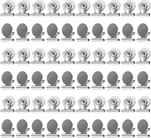 VNDUEEY Magnetic Clips, 60 Pack Fridge Magnets, Magnet Clips Heavy Duty, Refrigerator Magnets Whiteboard Magnets for Office, Classroom, and Home(S...