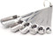 MEKBOK Heavy Duty Stainless Steel Metal Measuring Spoons for Dry or Liquid, Fits in Spice Jar, Set of 6...