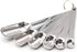 MEKBOK Heavy Duty Stainless Steel Metal Measuring Spoons for Dry or Liquid, Fits in Spice Jar, Set of 6...