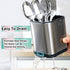 Kitchen Utensil Holder Kids Utensil Holder For Countertop Organizer Stainless Steel Kitchen Storage Baby Utensil Silverware Organizer Caddy Small ...