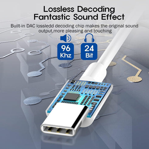 Lezaface USB-C to 3.5mm Female Headphone Jack Adapter, 2Pack, Compatible with iPhone 15/15 Plus/15 Pro/15 Pro Max......
