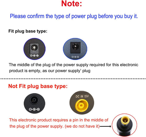 15V 2A Power Supply Adapter - COOLM AC 100-240V 50-60hz DC 15 Volt 2 amp 30W Charger Transformer Interface Size 5.5x2.5mm 15V/2A 2000mA...