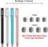 METRO Universal Stylus Pens for Touch Screens - High Sensitivity Capacitive Stylus Fiber Tips 2 in 1 Touch Screen Pen with 8 Extra Replaceable Tip...