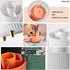 DASITON Large Capacity Makeup Brush Holder,360° Rotating Makeup Organizer,5 Slot Makeup Brushes Cup,for Vanity Decor,Bathroom Countertops,Desk Sto...
