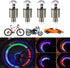4 Pieces LED Bike Wheel Lights Car Tire Valve Stems Caps Bicycle Motorcycle Waterproof Tyre Spoke Flash Lights Cool Reflector Accessories for Kids...