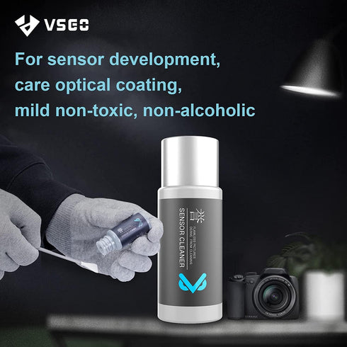 VSGO VS-S02-E APS-C Digital Camera Sensor Cleaning Kit Clean Swab × 10 with Sensor Cleaner Solution for Nikon Canon DSLR Cleaning...