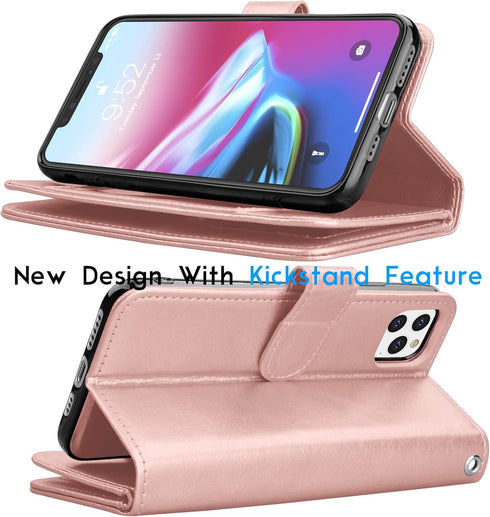 Tekcoo Wallet Case for iPhone 11 / iPhone11 (6.1 inch) 2019 Luxury ID Cash Credit Card Slots Holder Carrying Pouch Folio Flip PU Leather Cover [De...