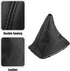 X AUTOHAUX Car Shift Boot Cover Gear Shift Knob Handbrake Gaiter Boot PU Leather for Mercedes-Benz C-class W204 2008-2013...
