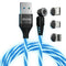 Statik GloBright 360 Magnetic Charging Cable, Light Up Charging Cable, Magnetic USB C Charging Cable, LED Charging Cable, Magnetic Charger Cable, ...