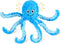 Squeaky Dog Toys Octopus Stuffed Crinkle Toy, Puppy Chew Toys for Teething, Durable Tug of War Interactive Plush Dog Toys for Puppies Small, Mediu...