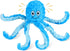 Squeaky Dog Toys Octopus Stuffed Crinkle Toy, Puppy Chew Toys for Teething, Durable Tug of War Interactive Plush Dog Toys for Puppies Small, Mediu...