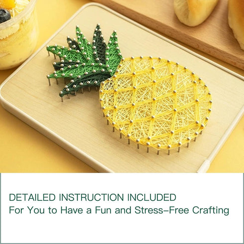 DIY String Art Kit for Beginner, DIY Pineapple Craft Kit,Unique Gift,Craft Kit for Holidays......