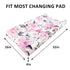 Floral Baby Diaper Changing Pad Cover, 2 Pack Infant Changing Table Mat Cover for Baby Girls Nursery Diaper Changing Cradle Mattress Sheets, Ultra...