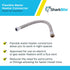 SharkBite 1 Inch x 1 Inch FIP x 24 Inch Stainless Steel Corrugated Flexible Water Softener Connector, Push to Connect Brass Plumbing Fitting, PEX ...