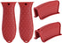 4 pcs Trumoter potholders, Silicone Assist Pan Holder for Cast Iron Skillets and Traditional Pots - Red...