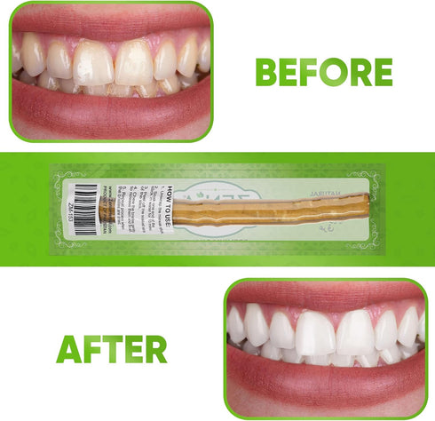 Zenia Sewak Natural Miswak Toothbrush - Vacuum Sealed Natural Flavor Traditional Peelu Toothbrush Stick - for Healthy Gums, Teeth, and Fresher Bre...