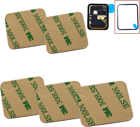 Eaglestar 5pcs Lot Compatible Pre-cut Front LCD Sticker Replacement For Apple Watch Series 1&2 Waterproof Adhesive Tape Glue (38MM 5 Pieces)...