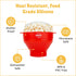 POPCO Microwave Popcorn Bowl - Silicone Snack Popcorn Popper with Handles - Collapsible Design, 2.3" Height When Folded -Dishwasher Safe Bowl for ...
