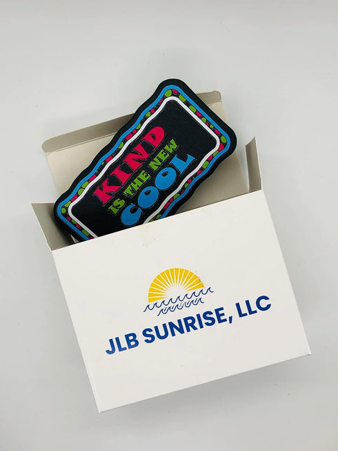 Generic JLB Sunrise Magnetic Whiteboard Eraser with Positive Messages | Pack of 4 Erasers | Great for use in Offices, Schools and Homes (Yellow)...